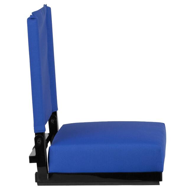 2 Pack 500 lb. Rated Lightweight Stadium Chair-Handle-Padded Seat
