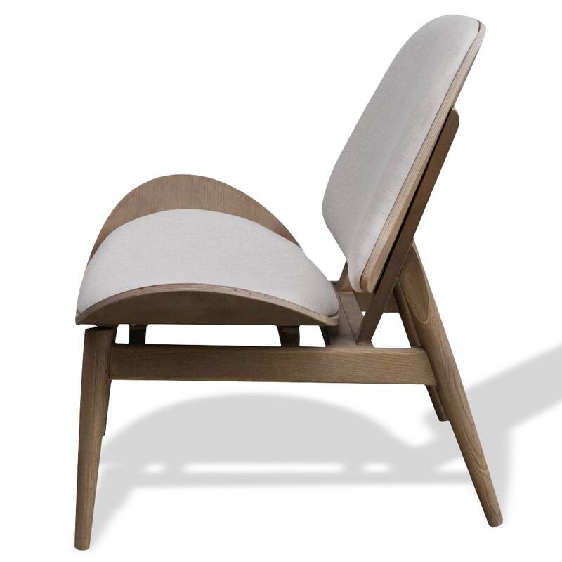Designer Plywood Dark Wood Low Lounge Shell Chair Living Room Accent Chair Walnut Kitchen Bedroom Comfort Office Work