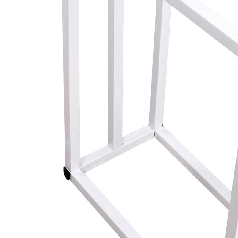 3 Tiers Towel Rack Metal Freestanding for Bathroom Accessories,White
