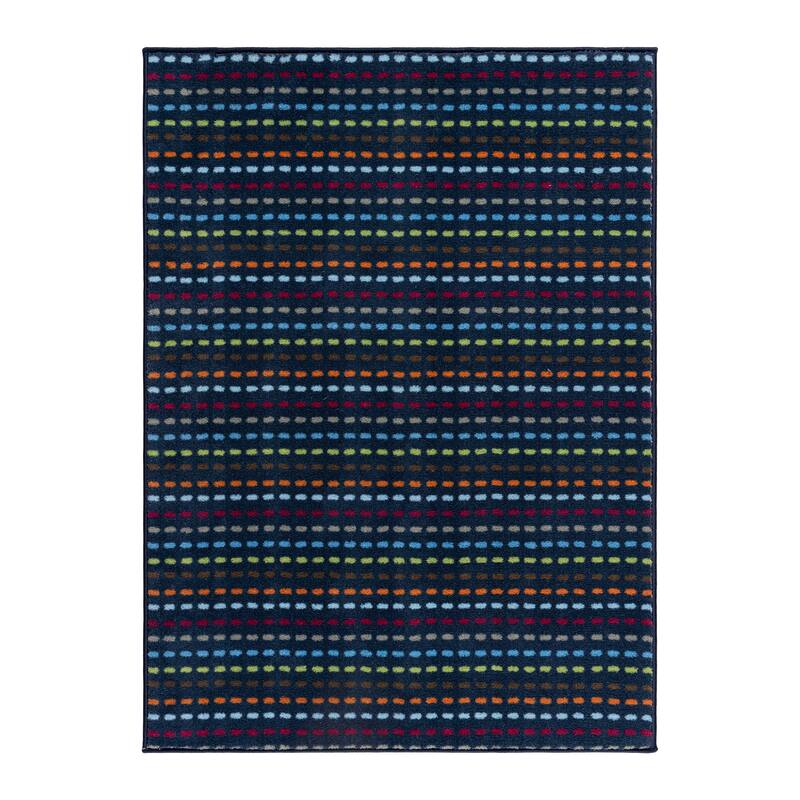 Tweenology Kids Rugs Plush Polyester Non-Slip Area Rugs for Bedrooms and Playrooms in Colorful and Pink Rainbow Designs 40x55 - Code Pop