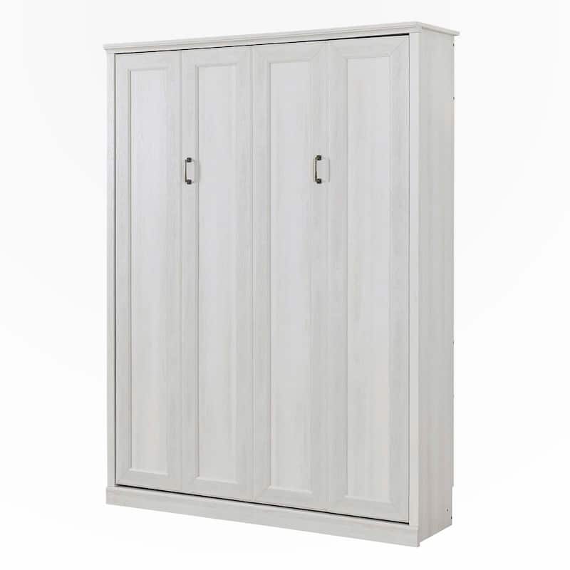 Queen Size Murphy Wall Bed Cabinet Space-Saving Bed Perfect