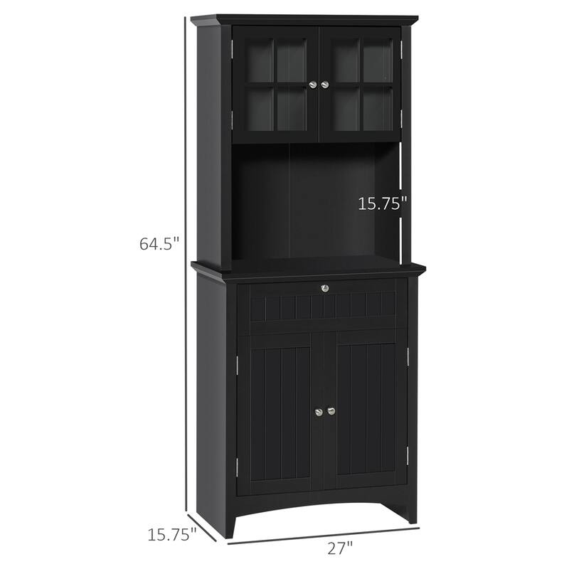 Elegant Buffet with Hutch,Kitchen Pantry Storage Cabinet with Drawer