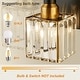preview thumbnail 150 of 182, 2/3/4-Light Modern Bathroom Crystal Vanity Light Wall Sconces