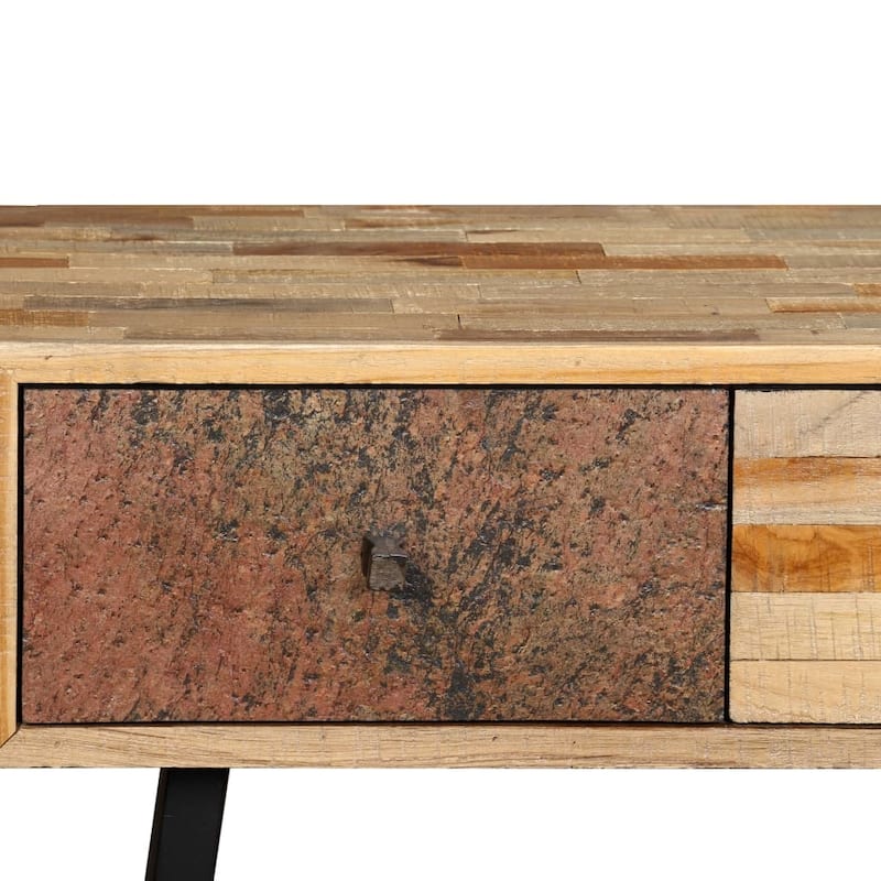 vidaXL Console Table Solid Reclaimed Teak 47.2"x11.8"x29.9"
