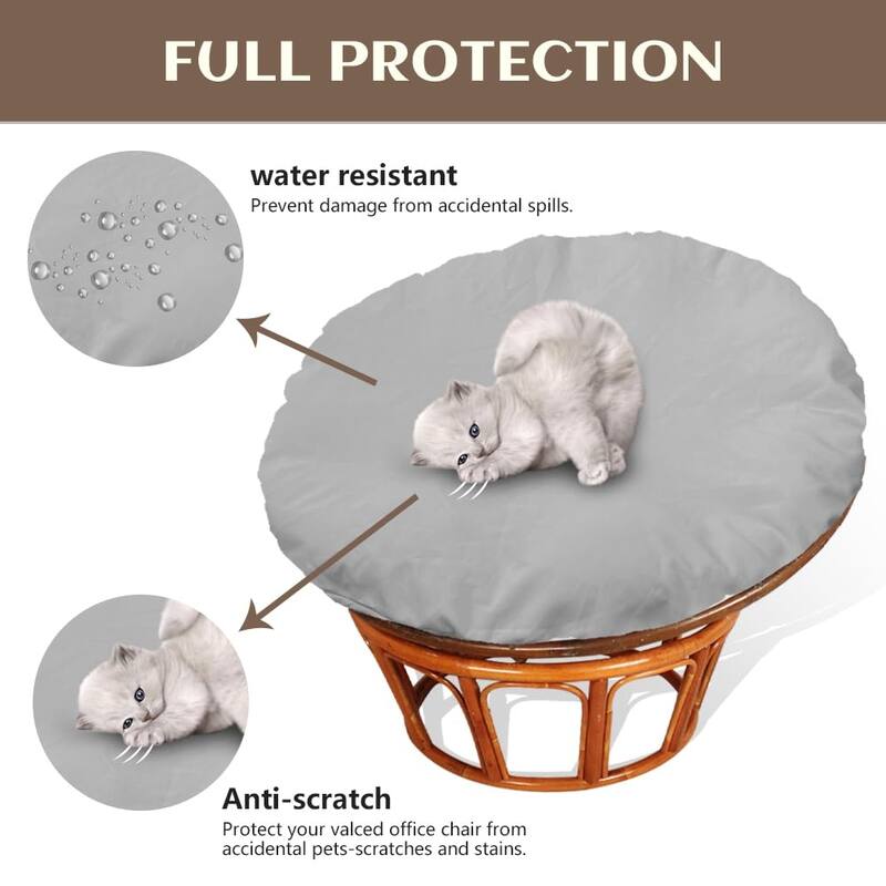 Cushion Cover, Water Resistant Chair Cushion Slipcover for Outdoor and Indoor - 50"Lx50"Wx0.39"H