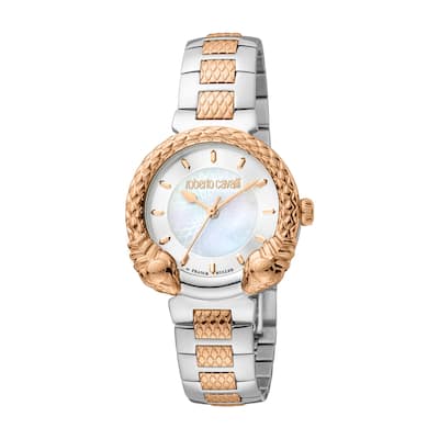 Roberto Cavalli by Franck Muller Women RV1L190M0081 Swiss Quartz Watch - Two-Tone
