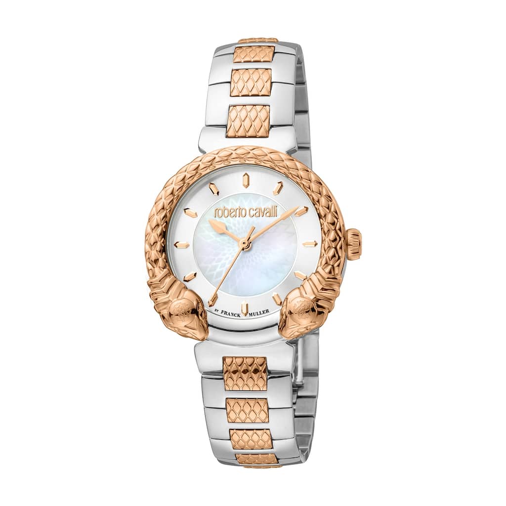 Roberto Cavalli by Franck Muller Women RV1L190M0081 Swiss Quartz Watch - Two-Tone