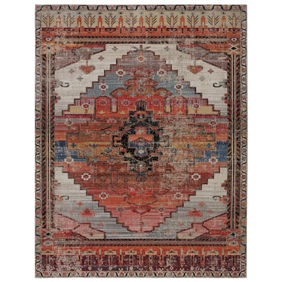 Cicero Indoor and Outdoor Medallion Area Rug