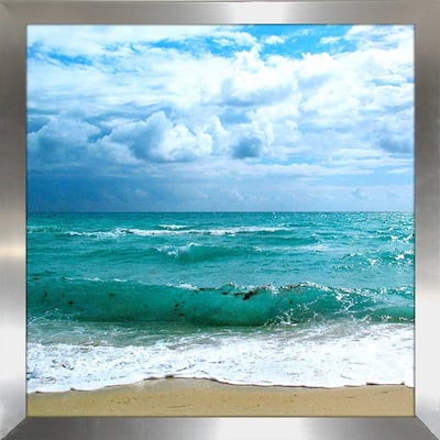 "Teal Surf II" by Nicholas Biscardi Print on Acrylic