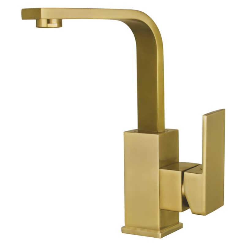 Kingston Brass Claremont Single Hole Bathrom Faucet with Push Pop-Up - Brushed Brass