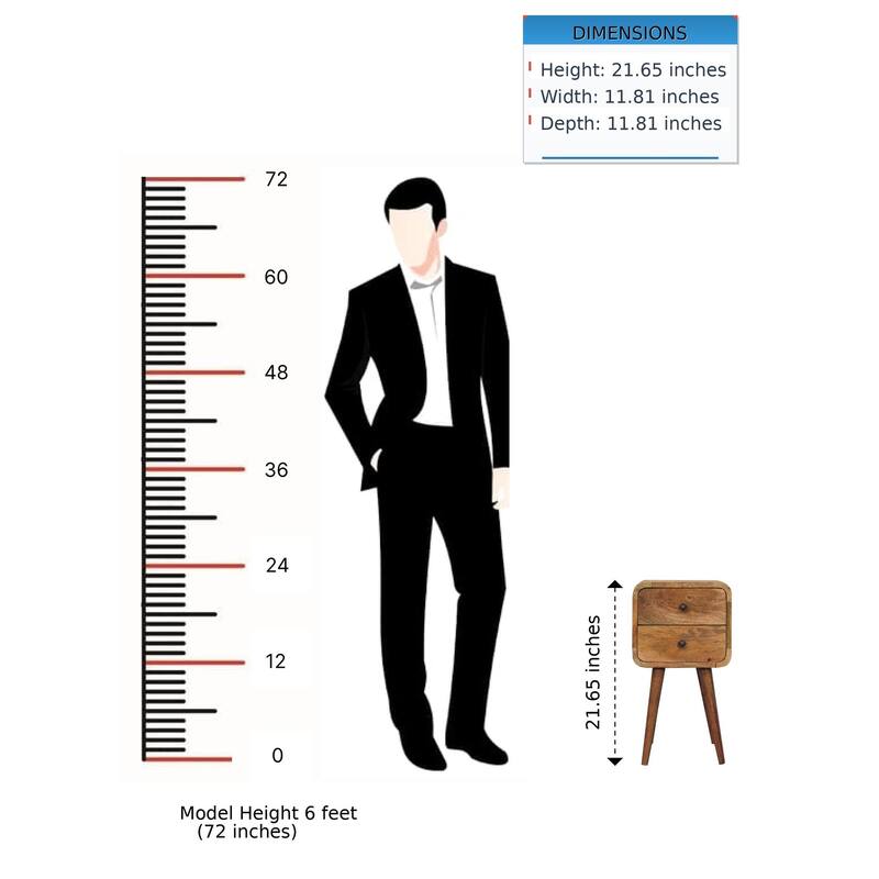 Mini Curved Nightstand