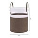 preview thumbnail 7 of 8, Woven Storage Bin with Handles, Shelf Closet Storage Basket Organizer Bin for Blankets, Clothes, Shoes in Living Room Home Decor