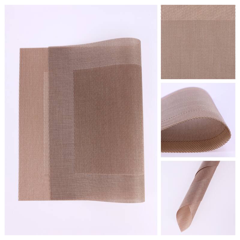 8Pcs Placemats, PVC Placemats for Kitchen Dining Table Decor Washable - 18*12in