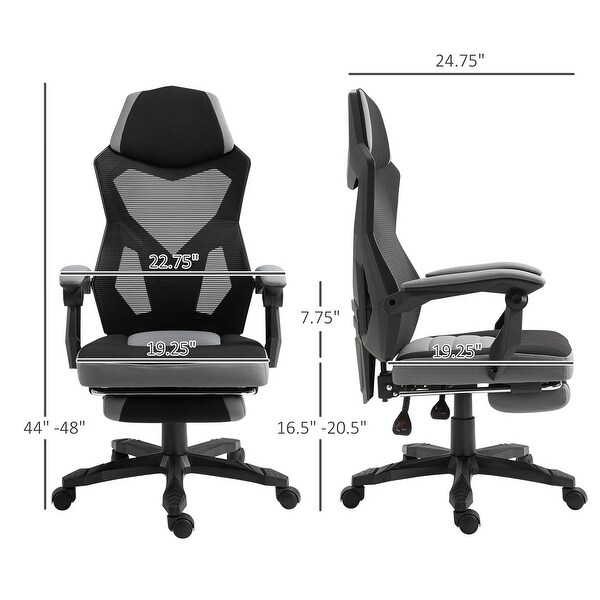 Vinsetto Home Office Chair Adjustable Height Recliner with