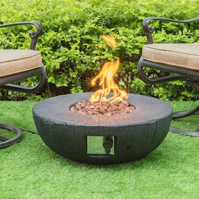 Auto-Ignition 30000 BTU Firepit Propane Outdoor Patio Propane Fire Pit for Outside