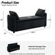 preview thumbnail 50 of 48, Storage Bench for Bedroom, 60" End of Bed Bench for King Size Bed Modern Upholstered Long Bench with Tufted Arm