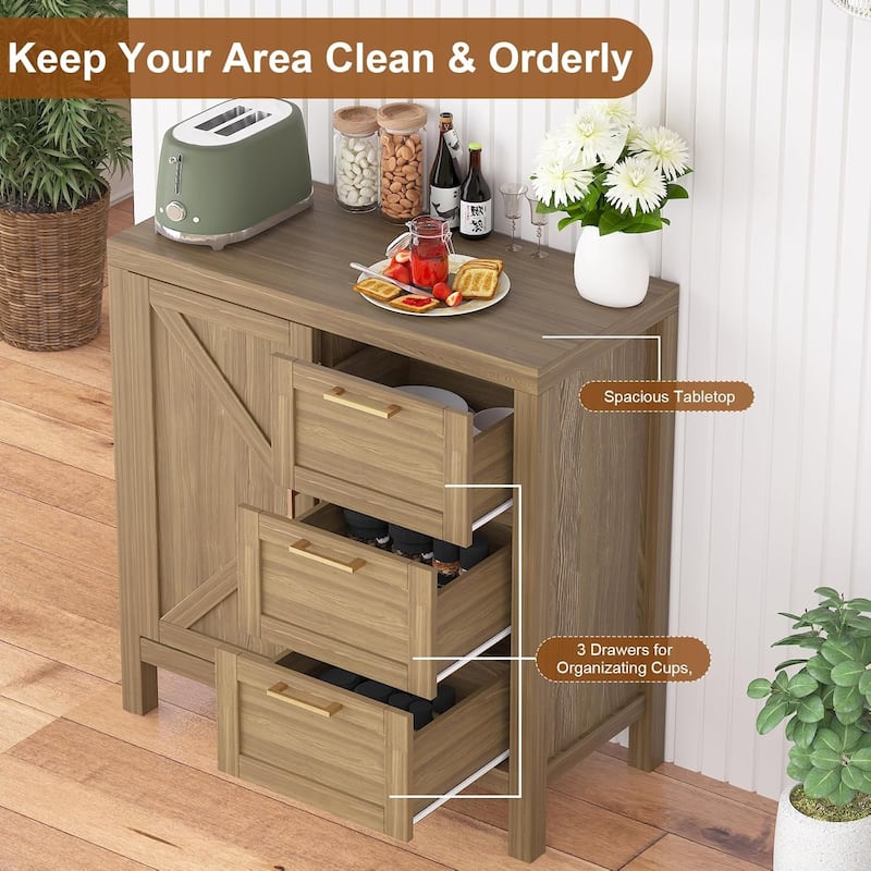 Buffet Cabinet Sideboard with Storage, Accent Storage Cabinet