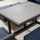 preview thumbnail 22 of 29, Corvus Martinka Aluminum 7-piece Wicker Outdoor Patio Dining Set