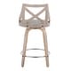 preview thumbnail 16 of 21, The Gray Barn Charlotte 24" Fixed-Height Counter Stool with Bent Wood Legs (Set of 2)