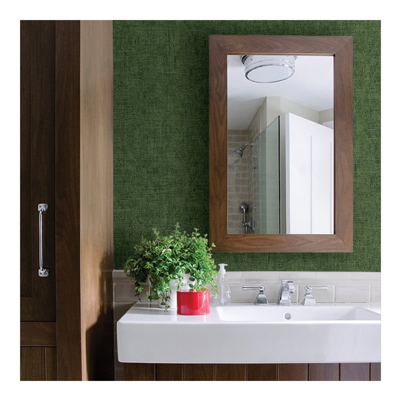 Advantage Emalia Dark Green Texture Wallpaper - 21 x 396 x 0.025