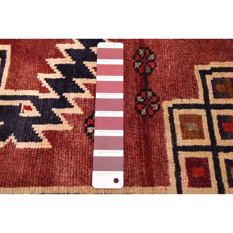ECARPETGALLERY Hand-knotted Konya Anatolian Dark Red Wool Rug - 5'5 x 8'9