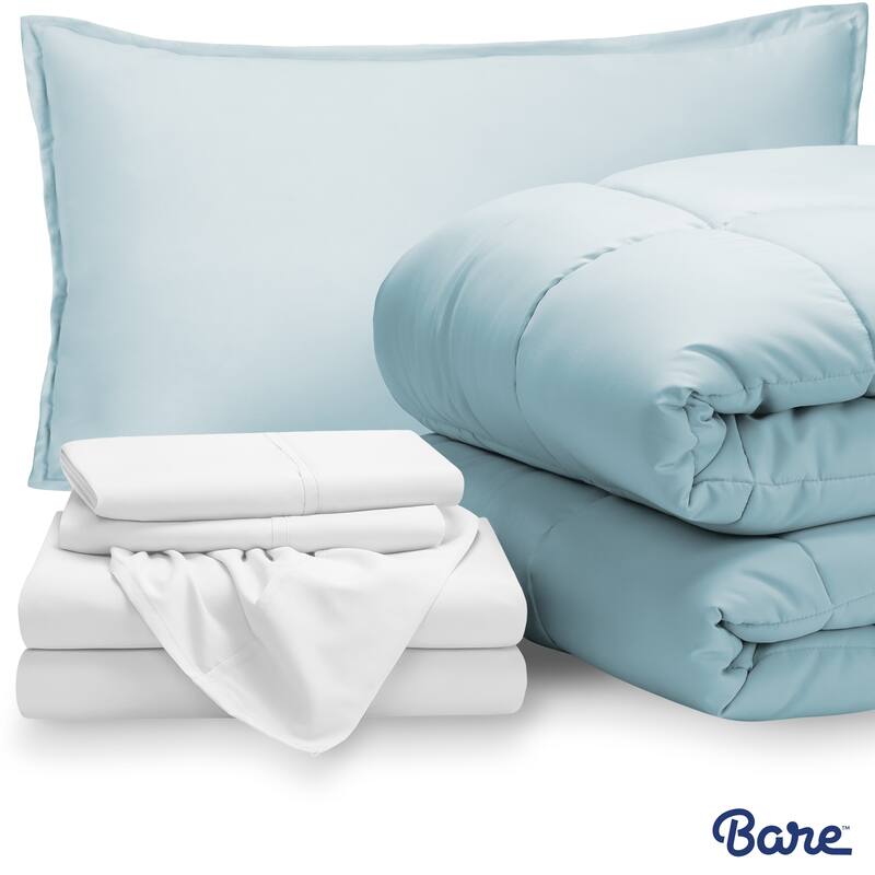 Bare Home Bed-in-a-Bag Down Alternative Comforter & Sheet Set
