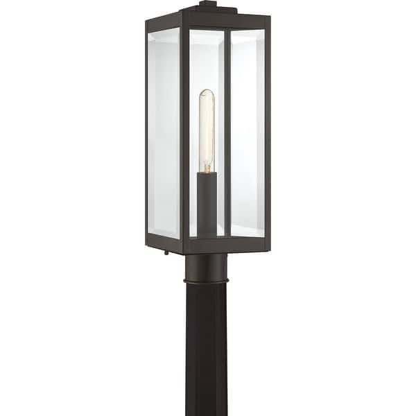 slide 2 of 6, Westover 1-Light Outdoor Lantern in Western Bronze Western Bronze