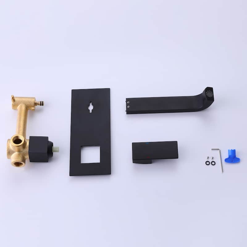 Wall Mounted Faucet Single-handle Bathroom Faucet With Deck Plate