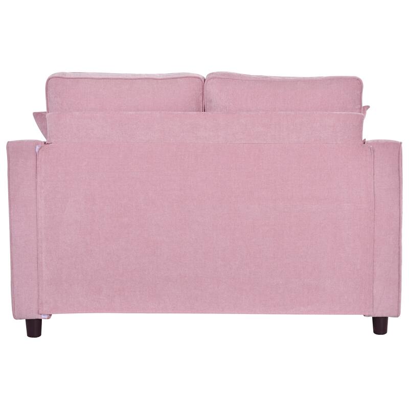 Christopher Knight Home - Modern Upholstered Chenille Fabric Sofa Bed with Tufted Seat and Detachable Pillows