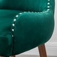 preview thumbnail 31 of 43, Lindale Contemporary Velvet Upholstered Nailhead Trim Accent Chair, Blue