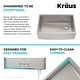 preview thumbnail 40 of 100, KRAUS Kore Workstation Farmhouse Apron Stainless Steel Kitchen Sink