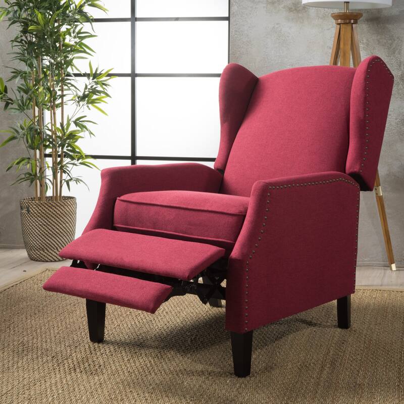 Wescott Wingback Pushback Recliner by Christopher Knight Home