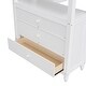 preview thumbnail 10 of 16, Twin size Loft Bed with Drawers, Built-in Desk and Shelves, White