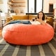 preview thumbnail 19 of 66, Jaxx Cocoon 6 Ft Giant Bean Bag Sofa and Lounger for Adults, Microsuede Orange