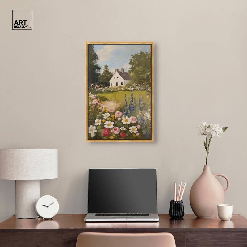 Floral Farmhouse I Canvas by Art Remedy