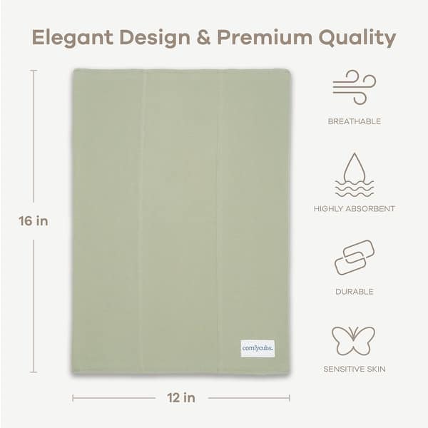 dimension image slide 0 of 12, Burp Cloths 100% Cotton Washcloths for Boys and Girls by Comfy Cubs