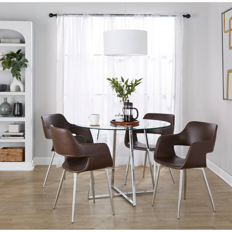 Porch & Den Vallen Dining Chair with Metal Legs (Set of 2)