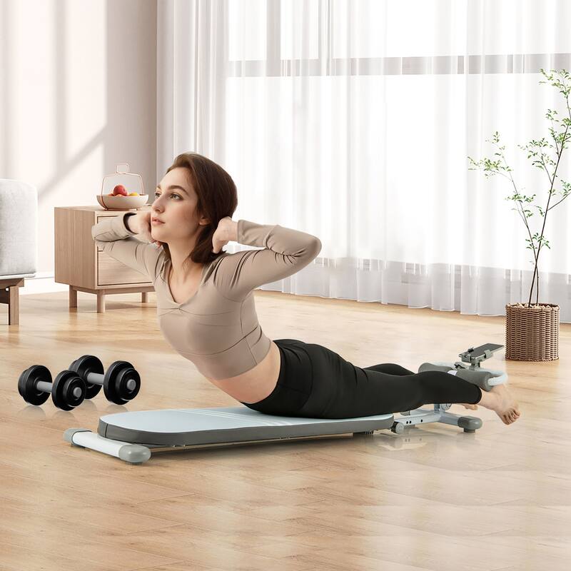 Gymax Multifunctional Sit Up Bench w/3 Gear Adjustable Angles &