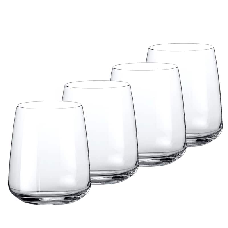 Bormioli Rocco Set of 4 Planeo Stemless Wine Glasses - 12.25 oz. - Set of 4 - 12.25 oz.