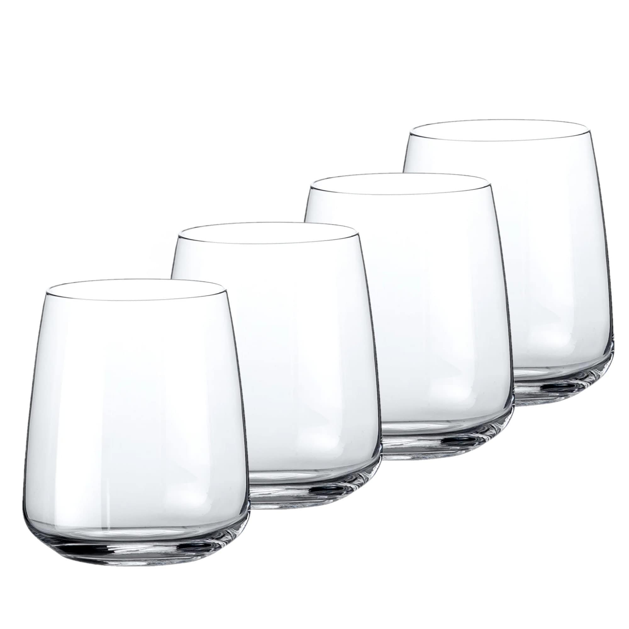 Bormioli Rocco Set of 4 Planeo Stemless Wine Glasses - 12.25 oz.