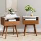Option White/Brown Set of 2