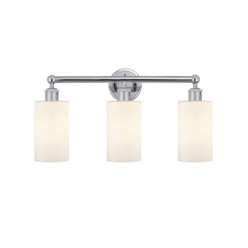 Innovations Lighting 616-3W-11-22 Clymer Vanity Clymer 3 Light 22" - Polished Chrome / Matte White