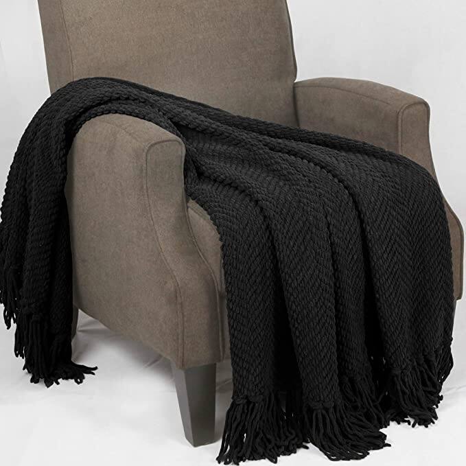 Knitted Tweed Couch Throw
