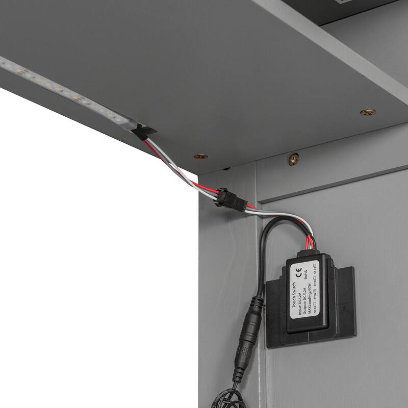 Twin Size Murphy Bed Cabinet Foldable Wall Bed Frame with Storage Wardrobes, Desk & Shelves, Wooden Hidden Platform Bed Chest