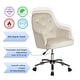 preview thumbnail 21 of 20, Glitzhome 40"H Velvet Gaslift Adjustable Swivel Office Chair