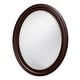 preview thumbnail 2 of 5, Allan Andrews George Wood Framed Oval Wall Mirror - 25" x 33" x 1"