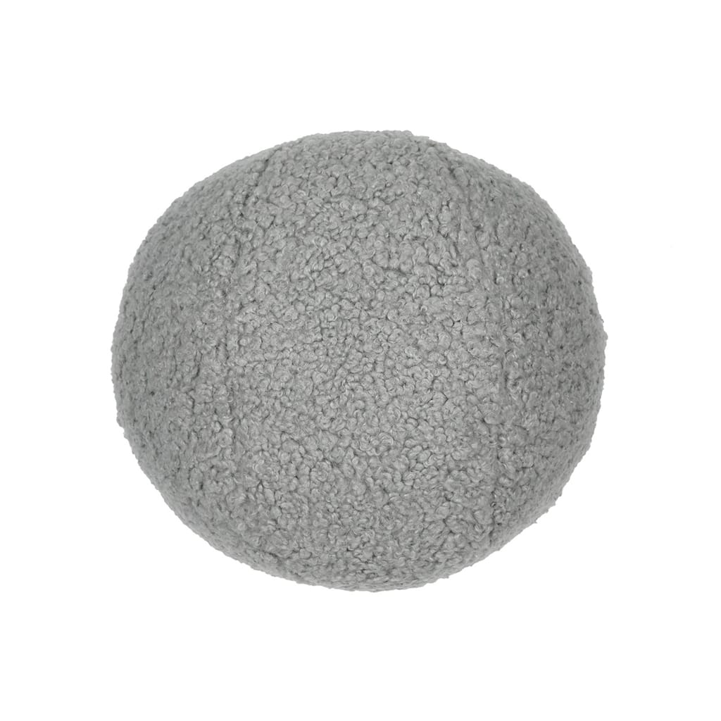 Poodle Ball Pewter Decorative Throw Pillow