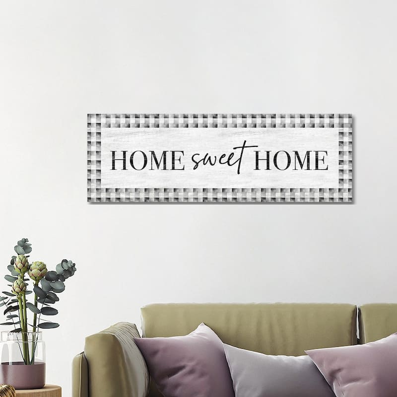 iCanvas "Home Sweet Home" by Natalie Carpentieri Canvas Print - 16x48x1.5