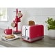 preview thumbnail 5 of 3, Swan ST19010RN Retro 2 Slice Toaster, 7.1"x10.2"x6.3", Red
