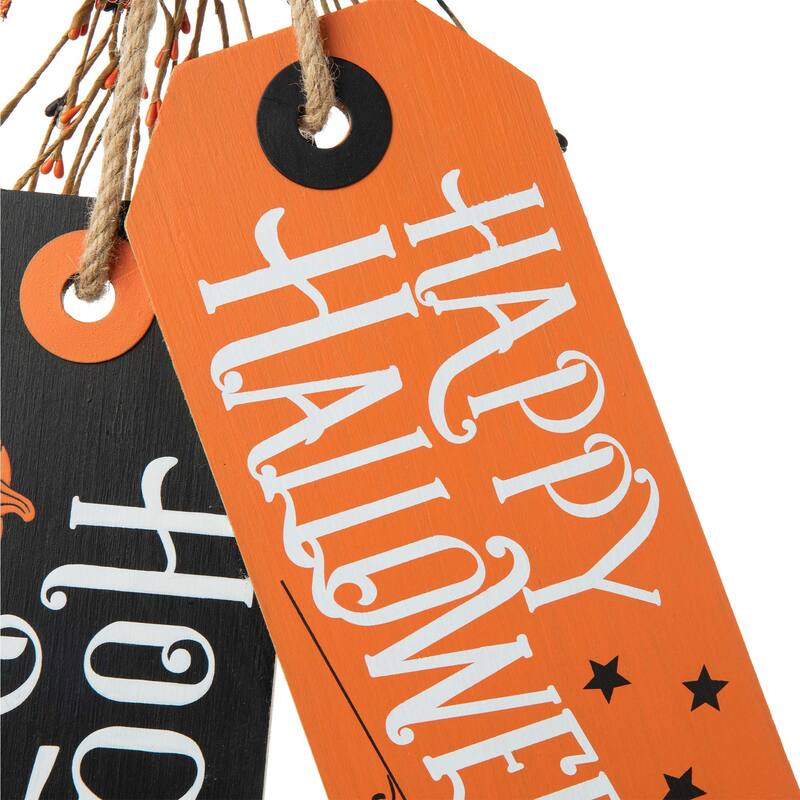 Glitzhome 24"H Wooden Valentine's Day/Patriotic/Americana/Easter Doorknob Hanging Decor